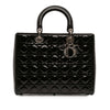Dior Large Patent Cannage Lady Dior Secondhand