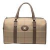Burberry Vintage Check Canvas Boston Bag Secondhand