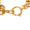 Chanel CC Gold Plated Medallion Camellia Charm Bracelet Secondhand
