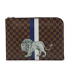 Louis Vuitton Chapman Brothers Savane Damier Ebene Lion Pochette Jour GM Secondhand