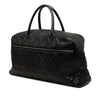 Chanel Large Quilted Caviar and Patent Logo Bowler Bag Secondhand