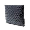 Chanel Large Quilted Patent O Case Clutch Secondhand