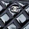 Chanel Large Quilted Patent O Case Clutch Secondhand