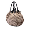 Gucci GG Canvas Studded Pelham Hobo Bag Secondhand