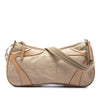 Prada Vitello Drive Trimmed Tessuto Shoulder Bag Secondhand