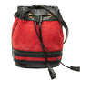 Secondhand Gucci Mini Suede and Patent Web Ophidia Bucket Bag