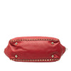Valentino Medium Leather Rockstud Trapeze Flap Satchel Secondhand