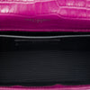 Saint Laurent Croc Embossed Leather Monogram Kate Tassel Wallet on Chain Secondhand