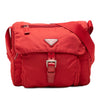 Prada Tessuto Zip Buckle Messenger Bag Secondhand