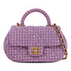 Chanel CC Quilted Tweed Top Handle Flap Secondhand