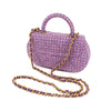 Chanel CC Quilted Tweed Top Handle Flap Secondhand