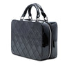 Chanel Small CC Quilted Patent Travel Kit Vanity Case Secondhand