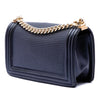 Chanel Old Medium Lambskin Embossed Cube Boy Flap Secondhand