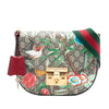 Secondhand Gucci GG Supreme Web Padlock Tian Paint Crossbody