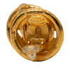 Secondhand Chanel CC Gold Plated Round Clip On Earrings