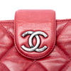 Chanel Quilted Glazed Calfskin Coco Pleats Chain Clutch Secondhand