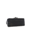 Chanel Mini Square Classic Chevron Crumpled Patent So Black Single Flap Secondhand