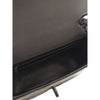 Chanel Mini Square Classic Chevron Crumpled Patent So Black Single Flap Secondhand