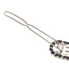 Chanel Gold Plated Lambskin Allure Logo Hair Clip Secondhand
