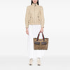 Gucci GG Canvas Web Double Pockets Tote Secondhand