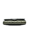 Chanel Quilted Striated Metallic Patent Clutch with Chain Secondhand