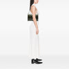 Chanel Quilted Striated Metallic Patent Clutch with Chain Secondhand