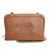 Celine Smooth Calfskin Cuir Triomphe Clutch on Chain Secondhand