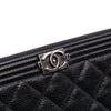 Chanel Large Quilted Caviar Boy O Case Clutch Secondhand