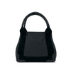 Secondhand Balenciaga Calfskin Perforated Navy Cabas Tote XS