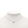 Gucci 18K White Gold Amethyst Square Pendant Necklace Secondhand