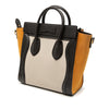 Celine Nano Tricolor Nubuck and Drummed Calfskin Luggage Tote Secondhand