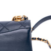 Chanel CC Quilted Lambskin Triple Pearl Chain Flap Secondhand