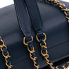 Chanel CC Quilted Lambskin Triple Pearl Chain Flap Secondhand