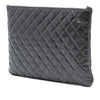 Chanel Large Quilted Iridescent Patent O Case Clutch Secondhand
