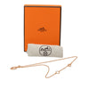 Hermès Rose Gold Plated Mini Maillon Pendant Necklace Secondhand