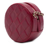 Chanel CC Quilted Lambskin Round Clutch with Chain Secondhand