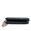 Chanel CC Quilted Lambskin Coco Charms Chain Wristlet Pouch Secondhand