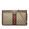 Gucci Medium GG Supreme Web Ophidia Chain Shoulder Bag Secondhand