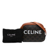 Secondhand Celine Small Triomphe Coated Canvas Logo Camera Bag