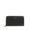 Bottega Veneta Grained Leather Zip Around Organizer Long Wallet Secondhand