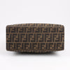 FENDI Zucchino Mamma Bucket Canvas & Leather Shoulder Bag in Brown Secondhand