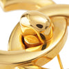 Chanel CC Gold Plated Turn Lock Brooch Secondhand