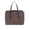 Celine Macadam Canvas and Croc-embossed Leather Tote Secondhand