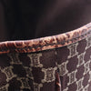 Celine Macadam Canvas and Croc-embossed Leather Tote Secondhand