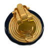 Chanel CC Resin and Gold Plated Clip On Earrings Secondhand