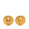 Chanel CC Gold Plated Twisted Round Clip On Earrings Secondhand