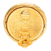 Chanel CC Gold Plated Twisted Round Clip On Earrings Secondhand