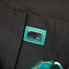 Fendi Metallic Pebbled Leather Mixed Media Boston Bag Secondhand