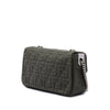 Fendi Zucca Embossed Technical Fabric Chain Midi Baguette Secondhand