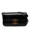 Celine Shiny Calfskin Triomphe Claude Shoulder Bag Secondhand